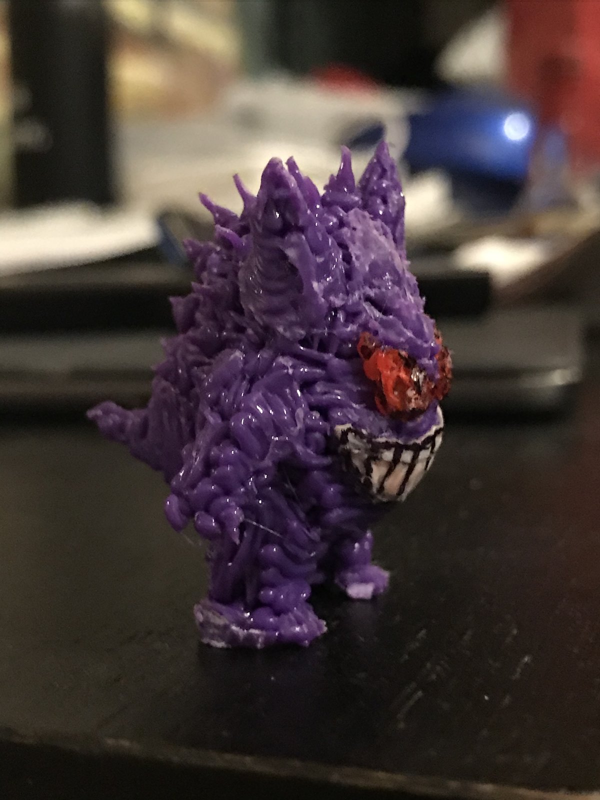 Artwork by Skyler Gallun &mdash; purple creature, view 2