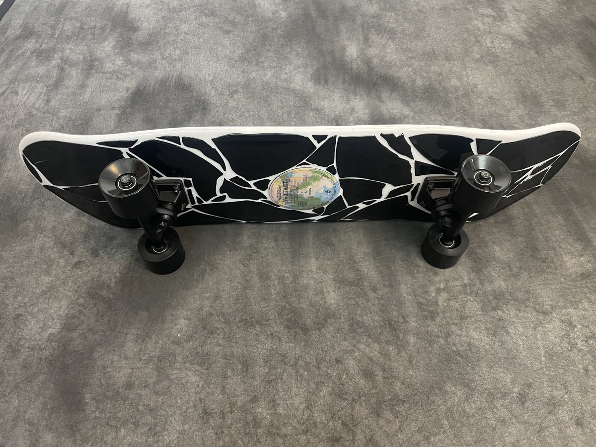Artwork by Skyler Gallun &mdash; vinyl mosaic deck, view 5