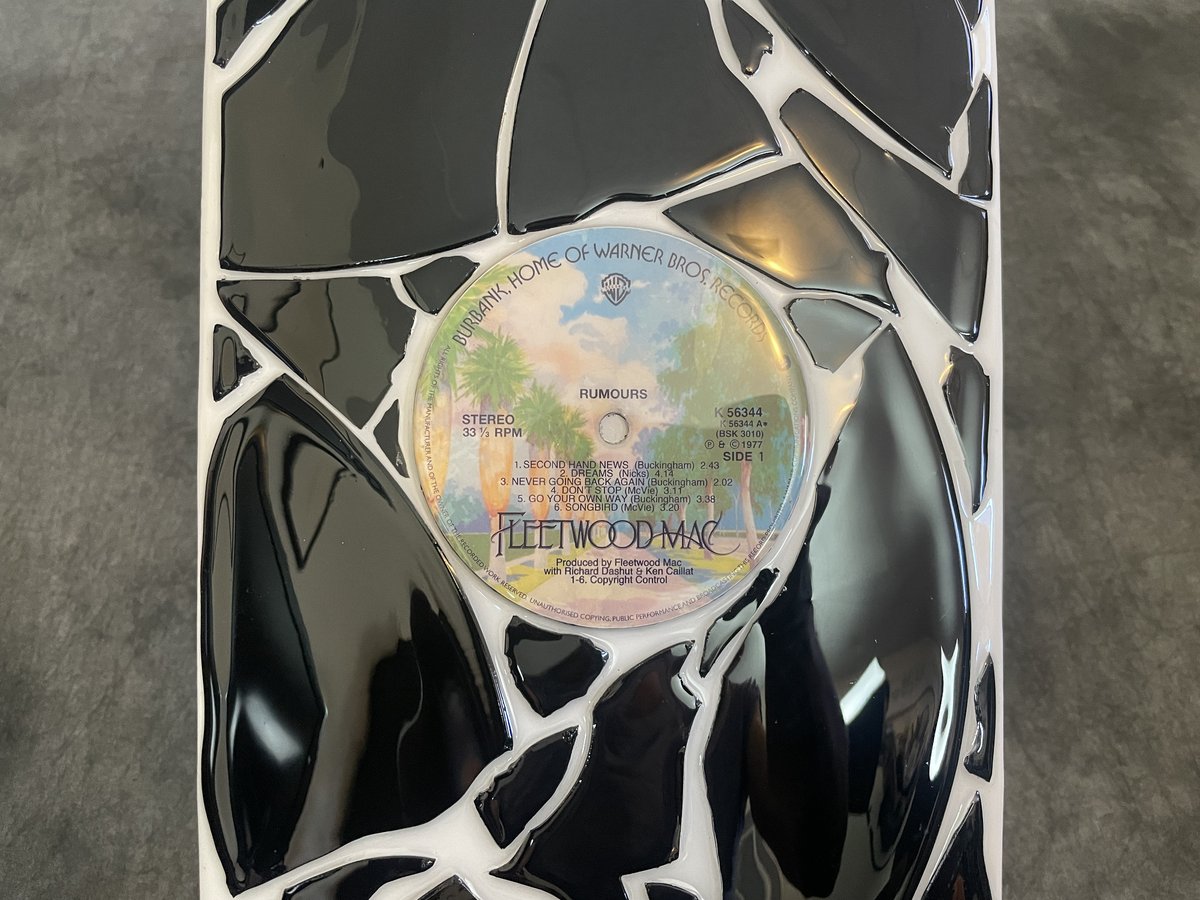 Artwork by Skyler Gallun &mdash; vinyl mosaic deck, view 6