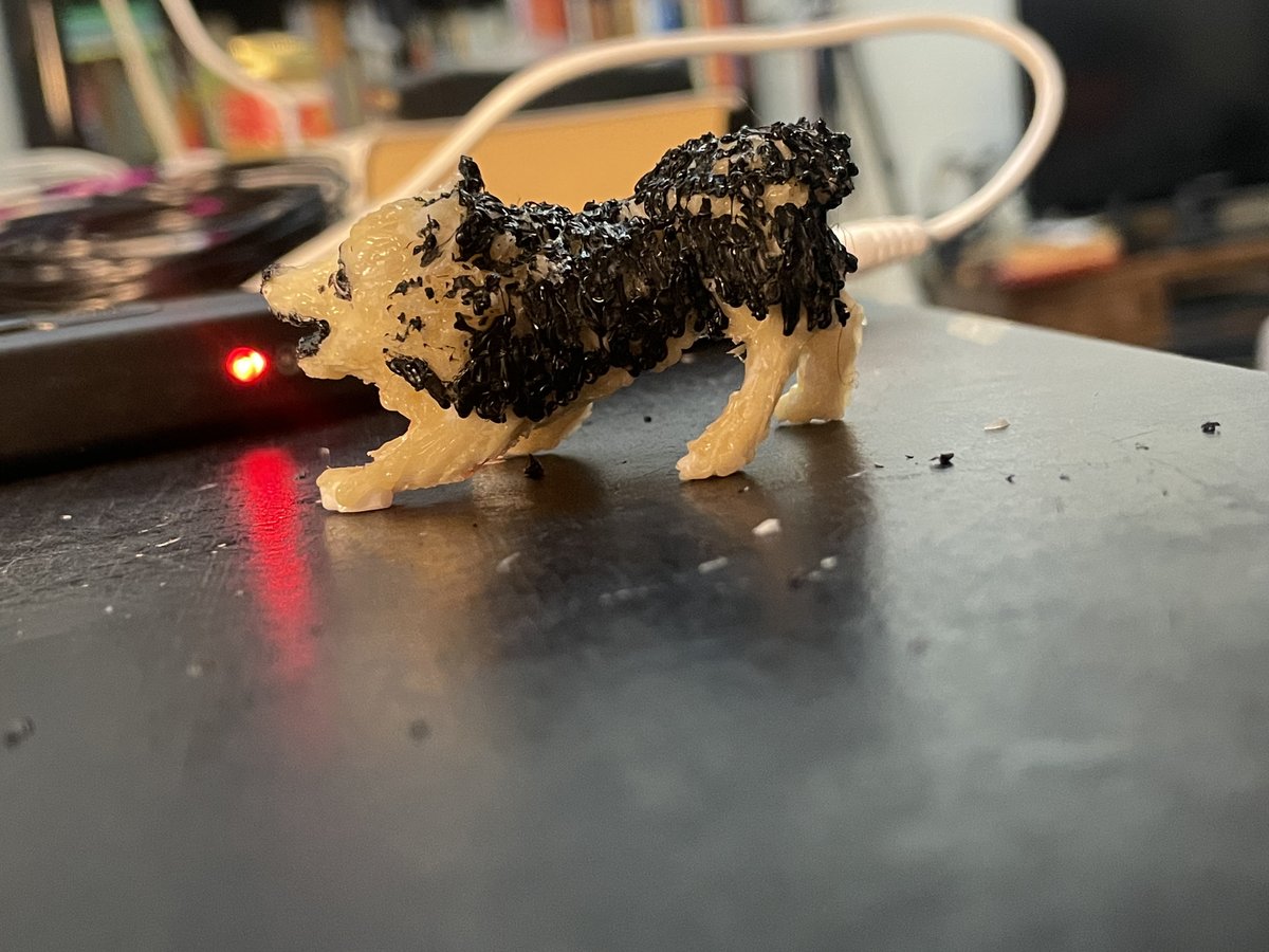 Artwork by Skyler Gallun &mdash; standing dog, view 2
