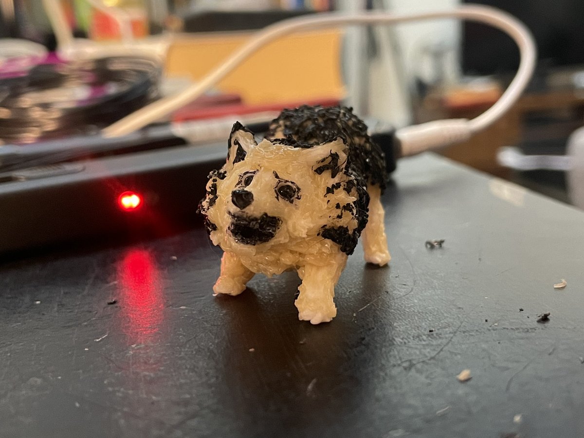 Artwork by Skyler Gallun &mdash; standing dog, view 1