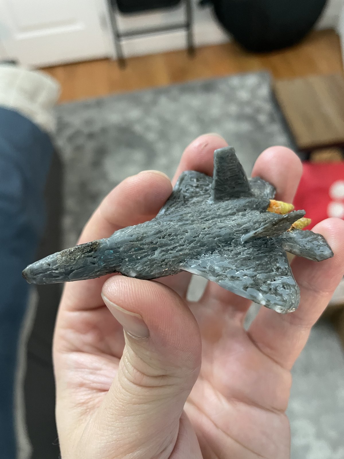 Artwork by Skyler Gallun &mdash; fighter jet, view 1