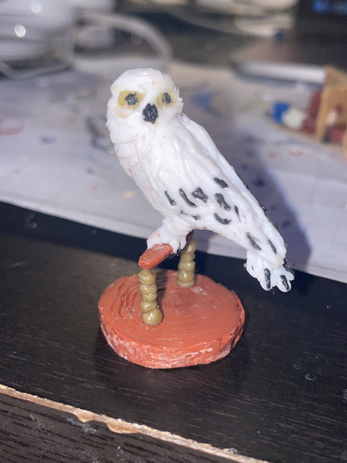 Artwork by Skyler Gallun &mdash; snowy owl, view 1